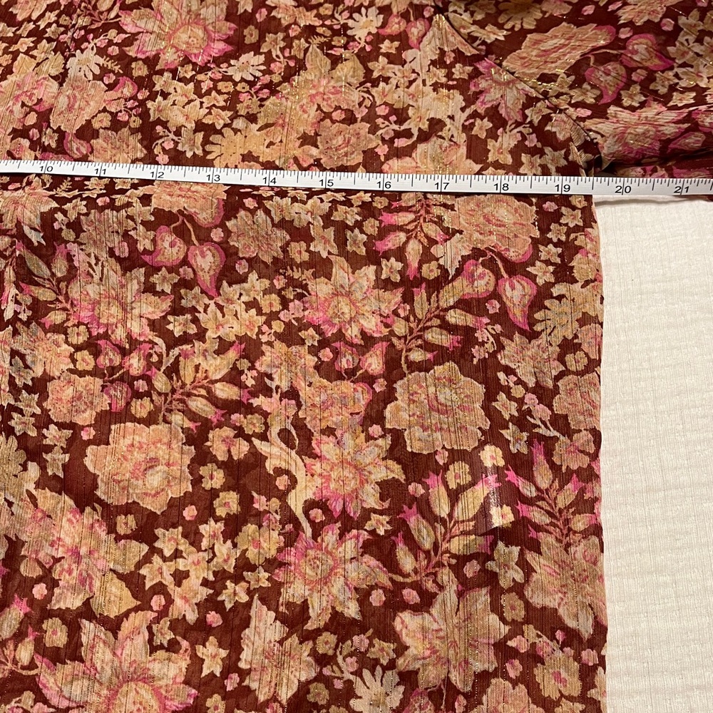 Sheer Floral Blouse. Size XS - Picture 5 of 8